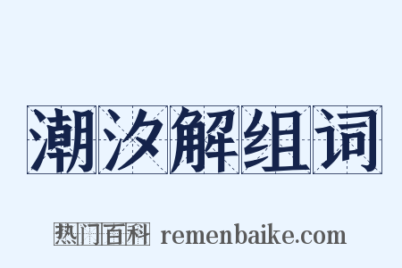 潮汐解组词是什么意思的图片